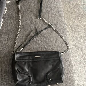 Rebecca Minkoff Black Crossbody Bag with Silver Accents